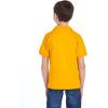image:imageJerzees Boys Youth Short Sleeve Polo Shirts Cotton Blend Two Button Closure Regular Fit Sizes SXLGold