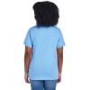image:imageJerzees Boys Youth Short Sleeve Polo Shirts Cotton Blend Two Button Closure Regular Fit Sizes SXLLight Blue