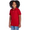 image:imageJerzees Boys Youth Short Sleeve Polo Shirts Cotton Blend Two Button Closure Regular Fit Sizes SXLTrue Red