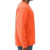 image:imageJerzees Mens DriPower Cotton Blend Long Sleeve Tees Moisture Wicking Odor Protection UPF 30 Sizes S3xSafety Orange