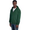 image:imageJerzees Mens NuBlend Fleece Hoodies amp Sweatshirts Cotton Blend Sizes S3XFull Zip  Forest Green