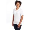 image:imageJerzees Womens Womens Short Sleeve Polo Shirts Cotton Blend Moisture Wicking Sizes S2xlWhite