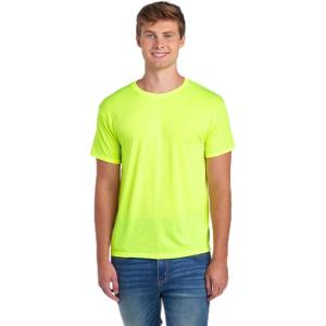 image:imageJerzees DriPower Performance T Shirts Moisture Wicking with Odor Control Short or Long Sleeve Sizes S3XShort Sleeve  Safety Green