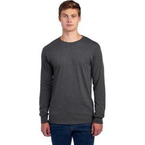 image:imageJerzees Mens DriPower Cotton Blend Long Sleeve Tees Moisture Wicking Odor Protection UPF 30 Sizes S3xBlack Heather
