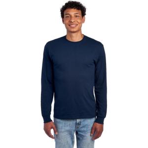 image:imageJerzees Mens DriPower Cotton Blend Long Sleeve Tees Moisture Wicking Odor Protection UPF 30 Sizes S3xNavy
