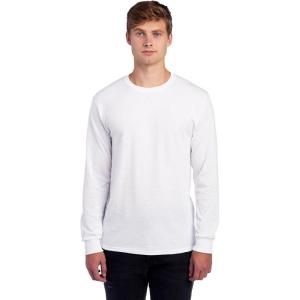 image:imageJerzees Mens DriPower Cotton Blend Long Sleeve Tees Moisture Wicking Odor Protection UPF 30 Sizes S3xWhite