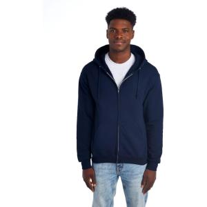 image:imageJerzees Mens NuBlend Fleece Hoodies amp Sweatshirts Cotton Blend Sizes S3XFull Zip  Navy