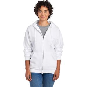 image:imageJerzees Mens NuBlend Fleece Hoodies amp Sweatshirts Cotton Blend Sizes S3XFull Zip  White