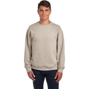 image:imageJerzees Mens NuBlend Fleece Hoodies amp Sweatshirts Cotton Blend Sizes S3XSweatshirt  Sandstone