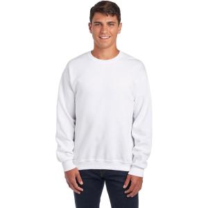 image:imageJerzees Mens NuBlend Fleece Hoodies amp Sweatshirts Cotton Blend Sizes S3XSweatshirt  White