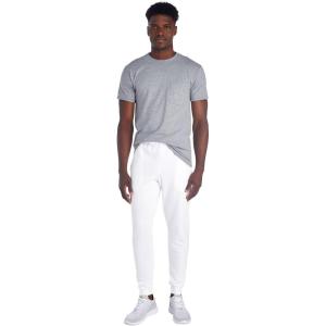 image:imageJerzees Mens NuBlend Fleece Joggers with Pockets Relaxed Fit Cotton BlendWhite