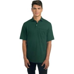 image:imageJerzees Mens Pocket Short Sleeve Polo Shirts DriPower Sizes S5XForest Green