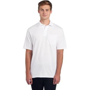 image:imageJerzees Mens Pocket Short Sleeve Polo Shirts DriPower Sizes S5XWhite