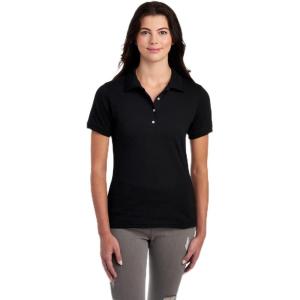 image:imageJerzees Womens Womens Short Sleeve Polo Shirts Cotton Blend Moisture Wicking Sizes S2xlBlack