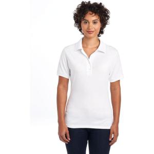 image:imageJerzees Womens Womens Short Sleeve Polo Shirts Cotton Blend Moisture Wicking Sizes S2xlWhite