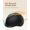 imageFindway Pro Bike Helmet for AdultsAdjustable Cycling Helmet for Men ampamp Women Safety Certified Bicycle Helmet for Commuting Road Biking Skating with Adjustable DialBlackBlack