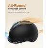 imageFindway Pro Bike Helmet for AdultsAdjustable Cycling Helmet for Men ampamp Women Safety Certified Bicycle Helmet for Commuting Road Biking Skating with Adjustable DialBlackWhite