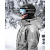 imageFindway Ski Helmet Set Snowboard Helmet with Goggles for Adults Shockproof Safety Durable ABS Shell and Protective EPS Foam Inner Shell Snow Sports Helmet and Glasses for Men Women YouthBlack