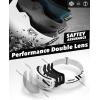 imageFindway Ski Helmet Set Snowboard Helmet with Goggles for Adults Shockproof Safety Durable ABS Shell and Protective EPS Foam Inner Shell Snow Sports Helmet and Glasses for Men Women YouthEWhite