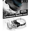 imageFindway Ski Helmet Set Snowboard Helmet with Goggles for Adults Shockproof Safety Durable ABS Shell and Protective EPS Foam Inner Shell Snow Sports Helmet and Glasses for Men Women YouthEWhite