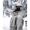 imageFindway Ski Helmet Set Snowboard Helmet with Goggles for Adults Shockproof Safety Durable ABS Shell and Protective EPS Foam Inner Shell Snow Sports Helmet and Glasses for Men Women YouthEWhite