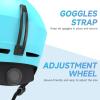imageFindway Ski Helmet Upgrade Snowboard Helmet for AdultsGoggles Friendly Durable ABS Shell Protective EPS Foam ampamp Adjustable Dial Snow Sport Helmet for Men Women ampamp YouthBlue