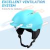 imageFindway Ski Helmet Upgrade Snowboard Helmet for AdultsGoggles Friendly Durable ABS Shell Protective EPS Foam ampamp Adjustable Dial Snow Sport Helmet for Men Women ampamp YouthBlue