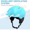 imageFindway Ski Helmet Upgrade Snowboard Helmet for AdultsGoggles Friendly Durable ABS Shell Protective EPS Foam ampamp Adjustable Dial Snow Sport Helmet for Men Women ampamp YouthBlue