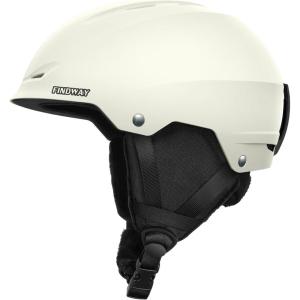 imageFindway Ski Helmet Upgrade Snowboard Helmet for AdultsGoggles Friendly Durable ABS Shell Protective EPS Foam ampamp Adjustable Dial Snow Sport Helmet for Men Women ampamp YouthEWhite