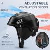 imageFindway Pro Ski Helmet Goggle Compatible Snowboard HelmetSafetyCertified ampamp Removable Liners Shockproof and Lightweight Snow Sports Helmet for Men Women ampamp YouthBlack
