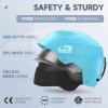 imageFindway Pro Ski Helmet Goggle Compatible Snowboard HelmetSafetyCertified ampamp Removable Liners Shockproof and Lightweight Snow Sports Helmet for Men Women ampamp YouthBlue