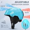 imageFindway Pro Ski Helmet Goggle Compatible Snowboard HelmetSafetyCertified ampamp Removable Liners Shockproof and Lightweight Snow Sports Helmet for Men Women ampamp YouthBlue