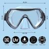 imageKids Swim Goggles for Age 314 Snorkel Diving Mask AntiFog Clear View Swim Mask with Nose Cover for Child Boys GirlsBlack