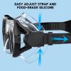 imageKids Swim Goggles for Age 314 Snorkel Diving Mask AntiFog Clear View Swim Mask with Nose Cover for Child Boys GirlsBlack