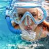 imageKids Swim Goggles for Age 314 Snorkel Diving Mask AntiFog Clear View Swim Mask with Nose Cover for Child Boys GirlsBlue