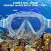 imageKids Swim Goggles for Age 314 Snorkel Diving Mask AntiFog Clear View Swim Mask with Nose Cover for Child Boys GirlsBlue
