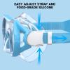 imageKids Swim Goggles for Age 314 Snorkel Diving Mask AntiFog Clear View Swim Mask with Nose Cover for Child Boys GirlsBlue