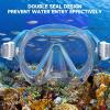 imageKids Swim Goggles for Age 314 Snorkel Diving Mask AntiFog Clear View Swim Mask with Nose Cover for Child Boys GirlsBlueWhite