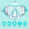 imageKids Swim Goggles for Age 314 Snorkel Diving Mask AntiFog Clear View Swim Mask with Nose Cover for Child Boys GirlsGreen