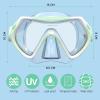 imageKids Swim Goggles for Age 314 Snorkel Diving Mask AntiFog Clear View Swim Mask with Nose Cover for Child Boys GirlsLight Green