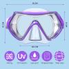imageKids Swim Goggles for Age 314 Snorkel Diving Mask AntiFog Clear View Swim Mask with Nose Cover for Child Boys GirlsPurple
