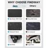 imagefindway Golf Travel Bags for Airlines with Wheels and ABS Hard Case Top Protect Your Clubs Waterproof 1680D Oxford Fabric and Oversize Tank Wheels Lightweight and Easy to ManeuverGrey
