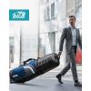 imagefindway Golf Travel Bags for Airlines with Wheels and ABS Hard Case Top Protect Your Clubs Waterproof 1680D Oxford Fabric and Oversize Tank Wheels Lightweight and Easy to ManeuverBlue
