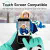 imagefindway Kids Ski Gloves Warm Waterproof Winter Snow Gloves for Cold Weather Touchscreen Fingers Breathable Snowboard Gloves for Boys Girls Toddler Outdoor Gloves GiftsGreen