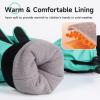 imagefindway Kids Ski Gloves Warm Waterproof Winter Snow Gloves for Cold Weather Touchscreen Fingers Breathable Snowboard Gloves for Boys Girls Toddler Outdoor Gloves GiftsGreen