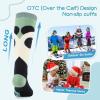imagefindway Kids Ski Socks 2 Pairs Kneehigh Warm Thermal Winter Snowboard Socks for Girls Boys Toddler2 Packpanda
