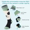 imagefindway Kids Ski Socks 2 Pairs Kneehigh Warm Thermal Winter Snowboard Socks for Girls Boys Toddler2 Packpandablue Cat