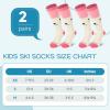 imagefindway Kids Ski Socks 2 Pairs Kneehigh Warm Thermal Winter Snowboard Socks for Girls Boys Toddler2 Packrabbit