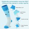 imagefindway Kids Ski Socks 2 Pairs Kneehigh Warm Thermal Winter Snowboard Socks for Girls Boys Toddler2 Packrabicat