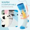 imagefindway Kids Ski Socks 2 Pairs Kneehigh Warm Thermal Winter Snowboard Socks for Girls Boys Toddler2 Packrabicat